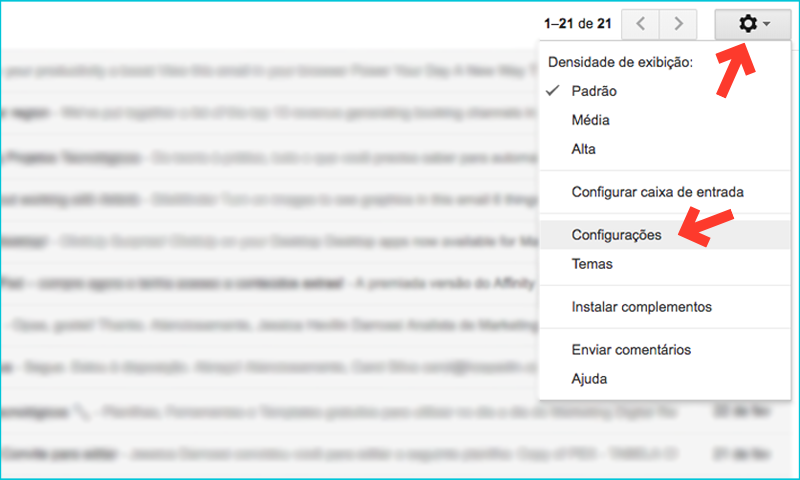 modelos de e-mails assinatura passo1