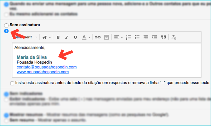modelos de e-mails assinatura passo2