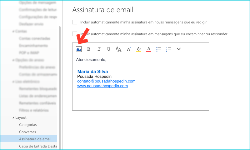 modelos de e-mails assinatura passo6