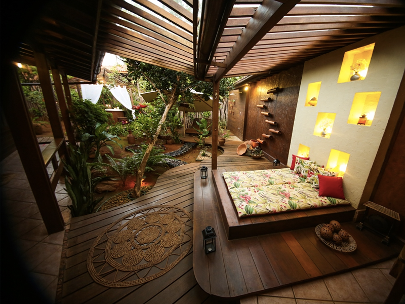 Modelos de pousadas para se inspirar: Quintal da Pousada Beco de Noronha