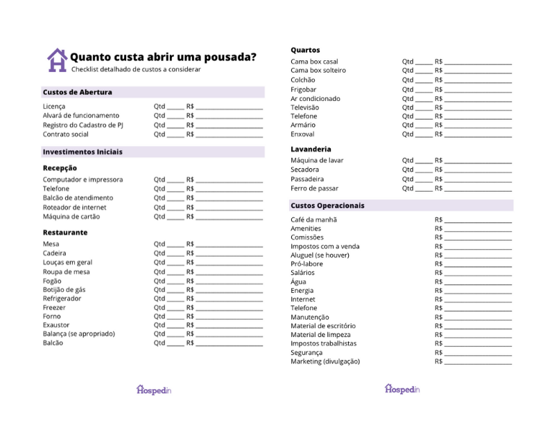 checklist-como-montar-uma-pousada